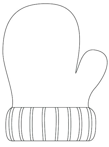 415x559 Mitten Coloring Page Colors Winter Mittens