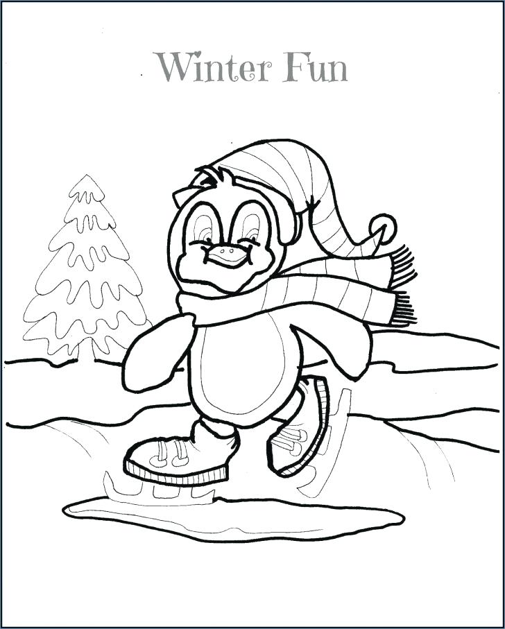 Winter Penguin Coloring Pages at GetColorings.com | Free printable