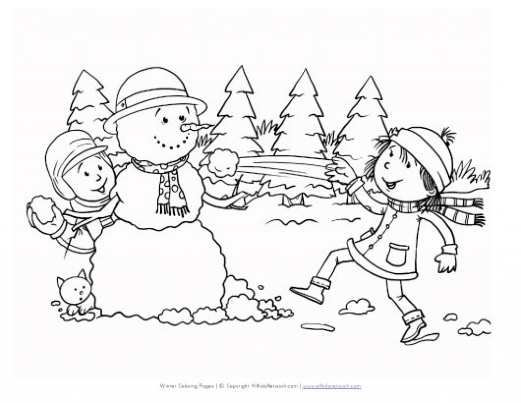 Winter Scene Coloring Pages at GetColorings.com | Free ...