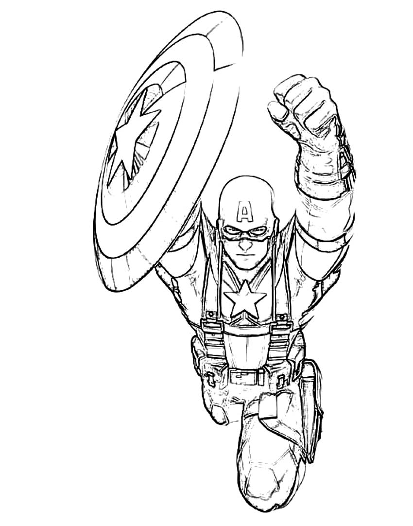 10 Bold Winter Soldier Coloring Pages for Super Fans