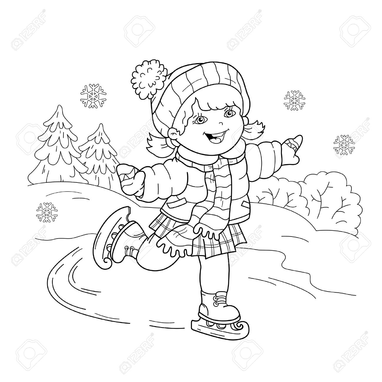 Winter Sports Coloring Pages 13 