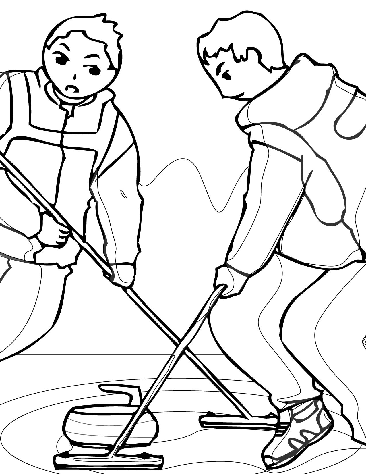 Winter Sports Coloring Pages 4 