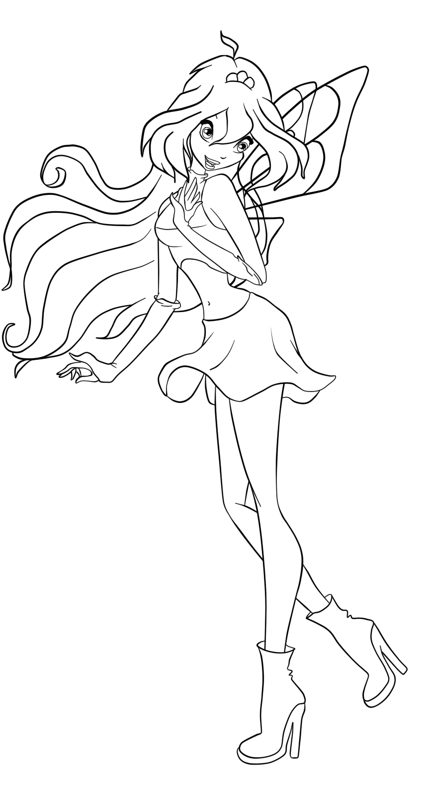 Winx Club Bloom Sirenix Coloring Pages Sketch Coloring Page