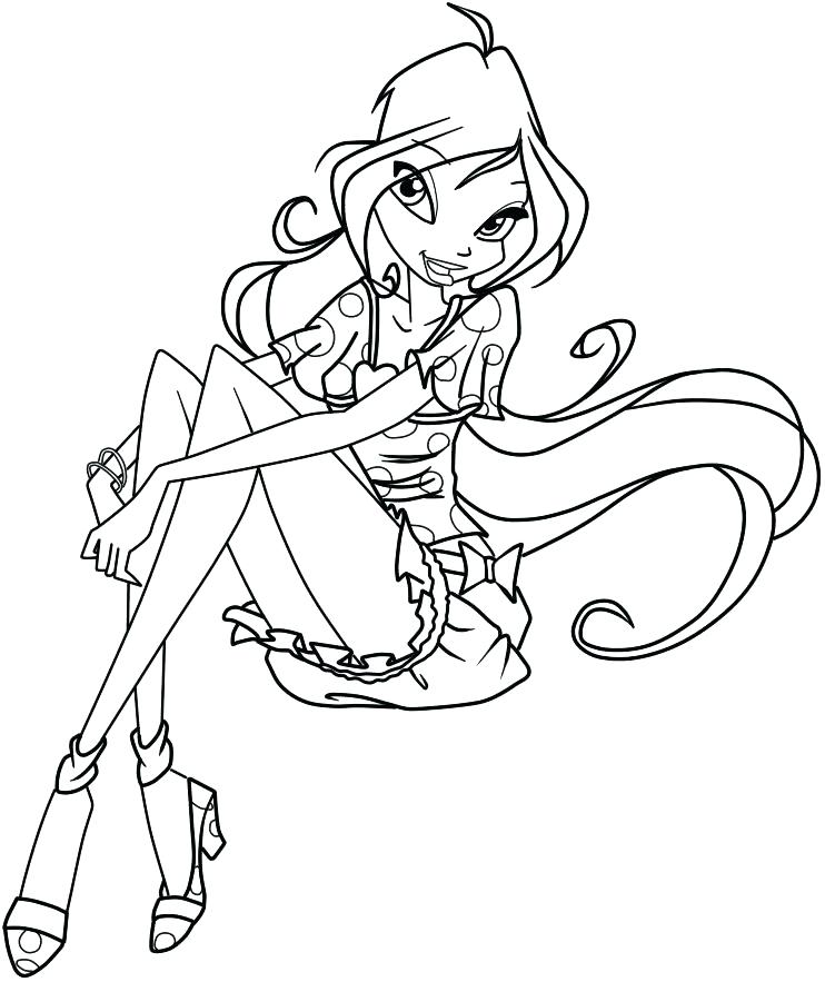 Winx Club Bloom Coloring Pages at GetColorings.com | Free printable