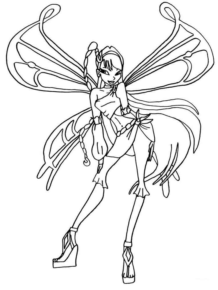 Winx Club Musa Coloring Pages At Getcolorings Com Free Printable Colorings Pages To Print And