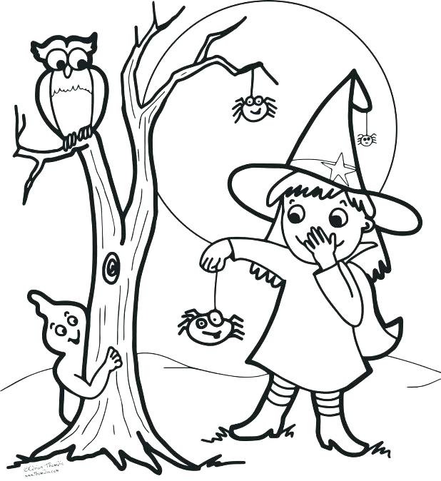 Witch Coloring Pages For Kids at GetColorings.com | Free printable