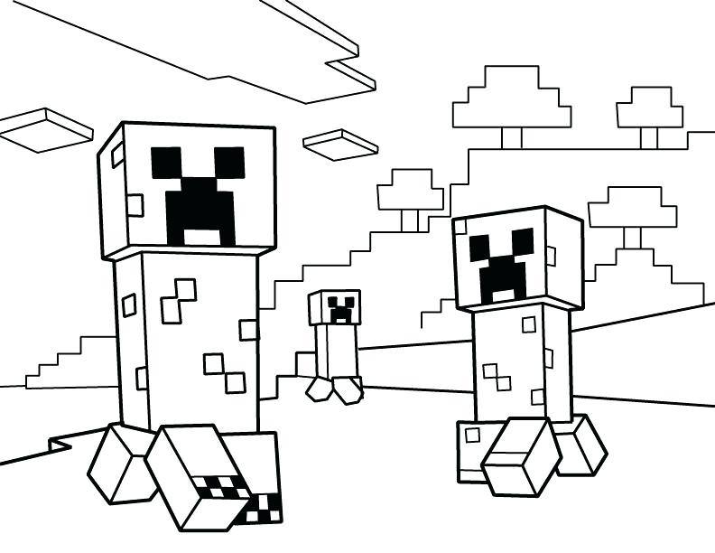 wither minecraft coloring pages