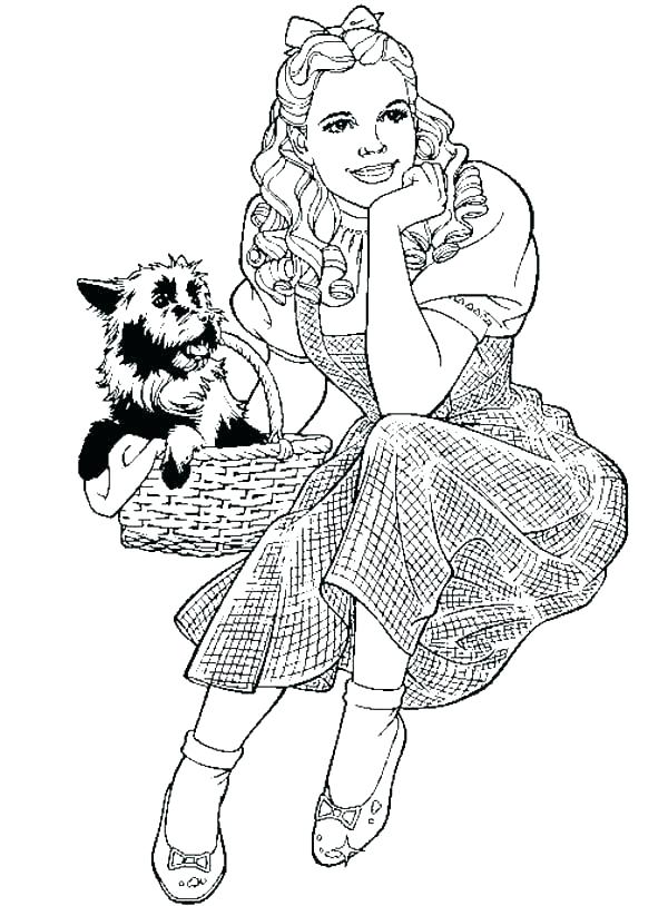 Wizard Of Oz Coloring Pages at Free printable