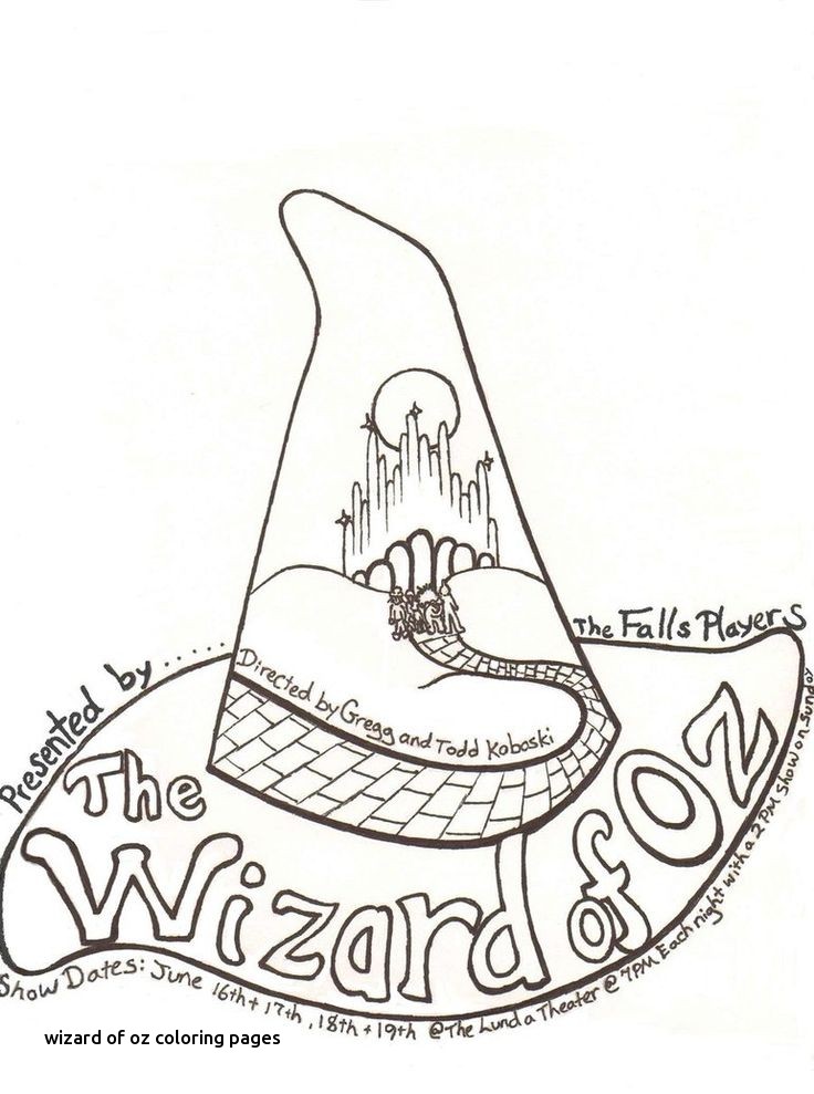 Wizard Of Oz Coloring Pages at Free printable