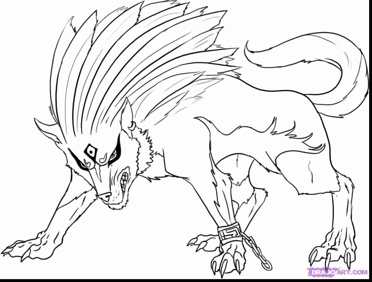 Anime Wolf Coloring Pages at GetColorings.com | Free printable