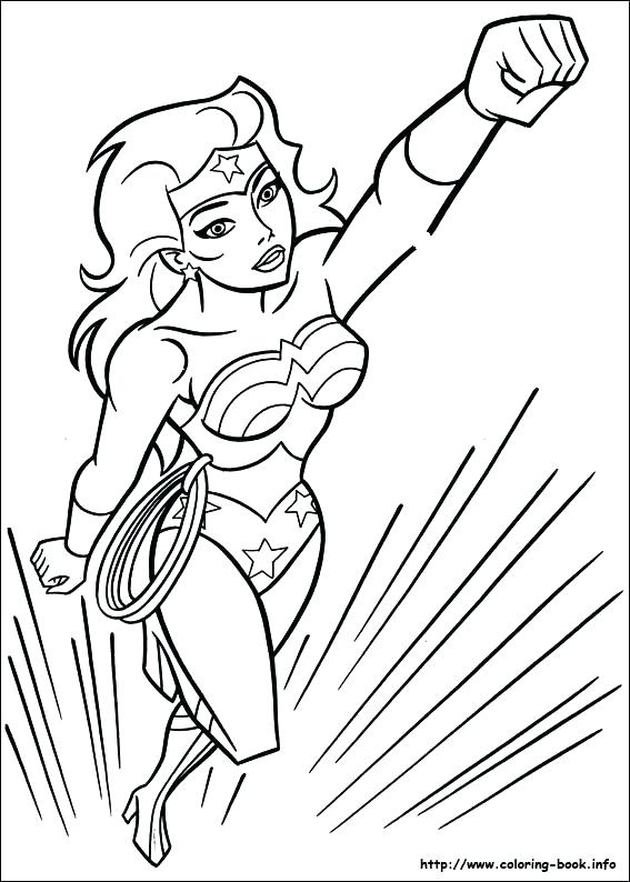 Wonder Woman Coloring Pages Free At GetColorings Free Printable