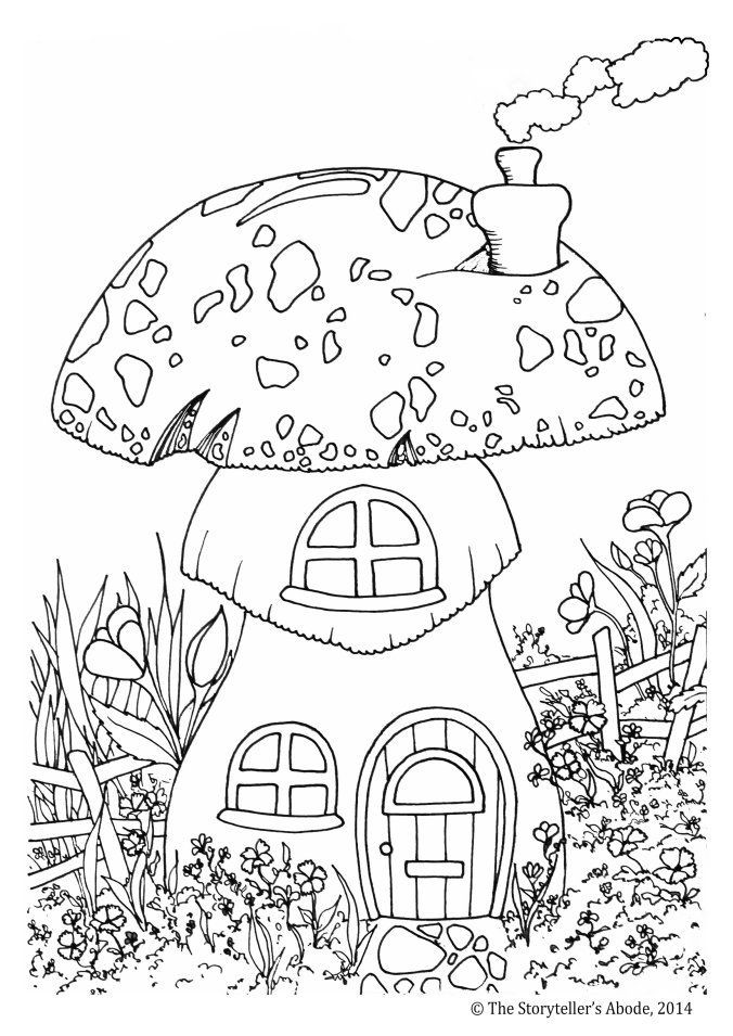 Whimsical Woods: Fairy And Forest Creature Coloring Pages To Spark Magic Pin By Chantal @ Nerdymamma.com On Mushrooms Coloring