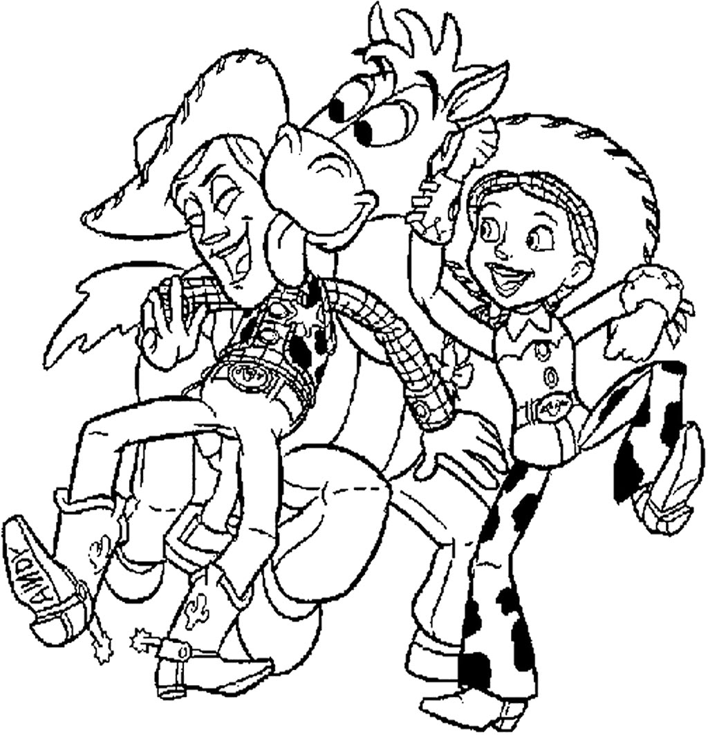 Woody Toy Story Coloring Page at GetColorings.com | Free printable