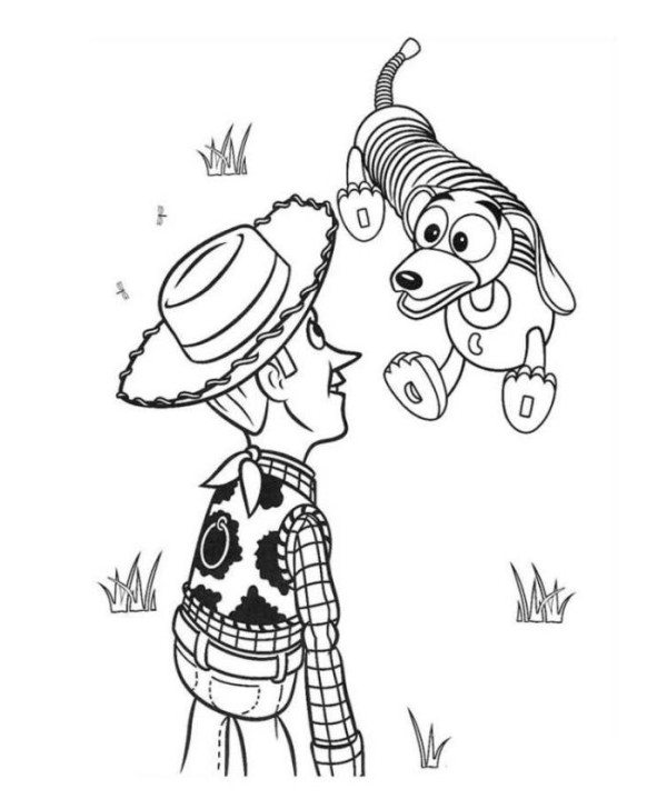 Woody Toy Story Coloring Page At Getcolorings Free Printable