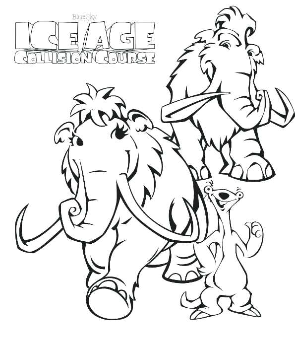 wooly mammoth coloring page at getcolorings  free