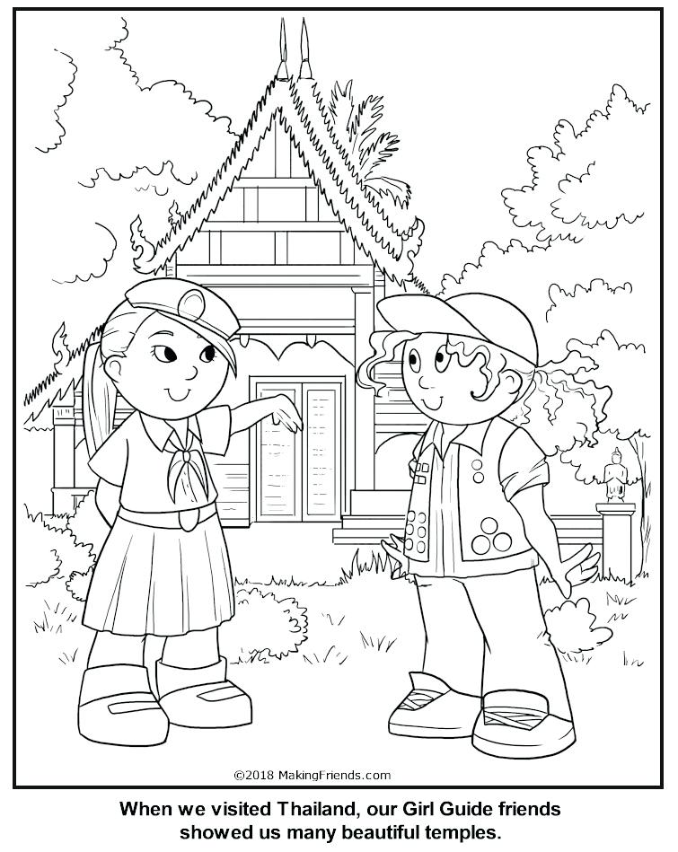 World Thinking Day Coloring Pages At GetColorings Free Printable