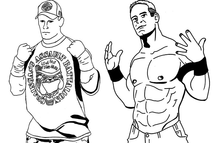 Wwe Coloring Pages John Cena at GetColorings.com | Free ...