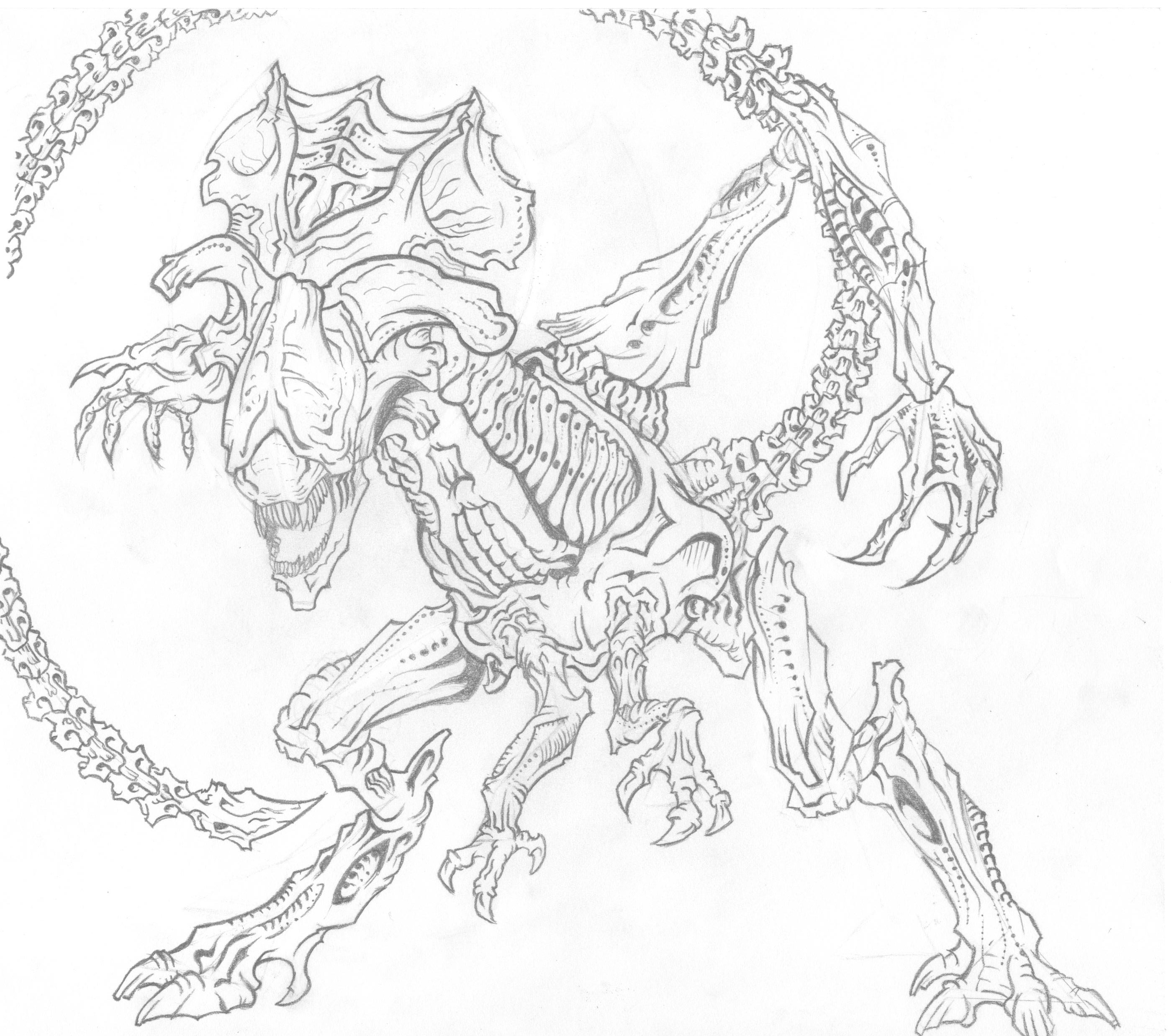 Xenomorph Coloring Pages at GetColorings.com | Free ...