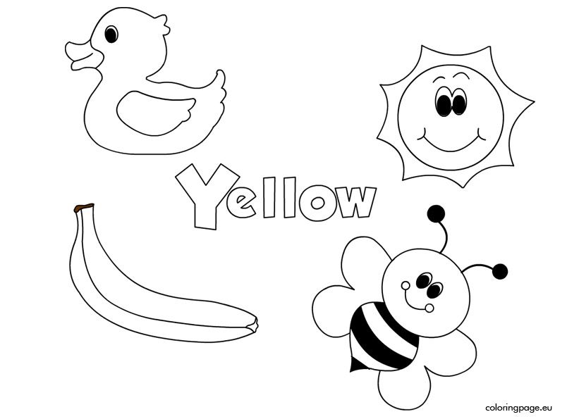 Yellow Coloring Pages at GetColorings.com | Free printable colorings