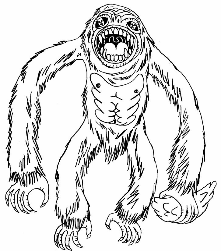 Yeti Coloring Pages At GetColorings Free Printable Colorings 