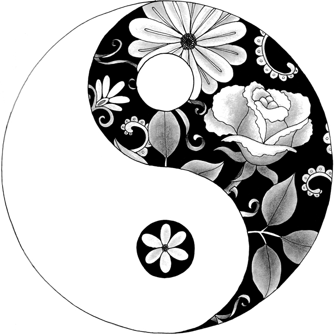 Yin And Yang Printable Image