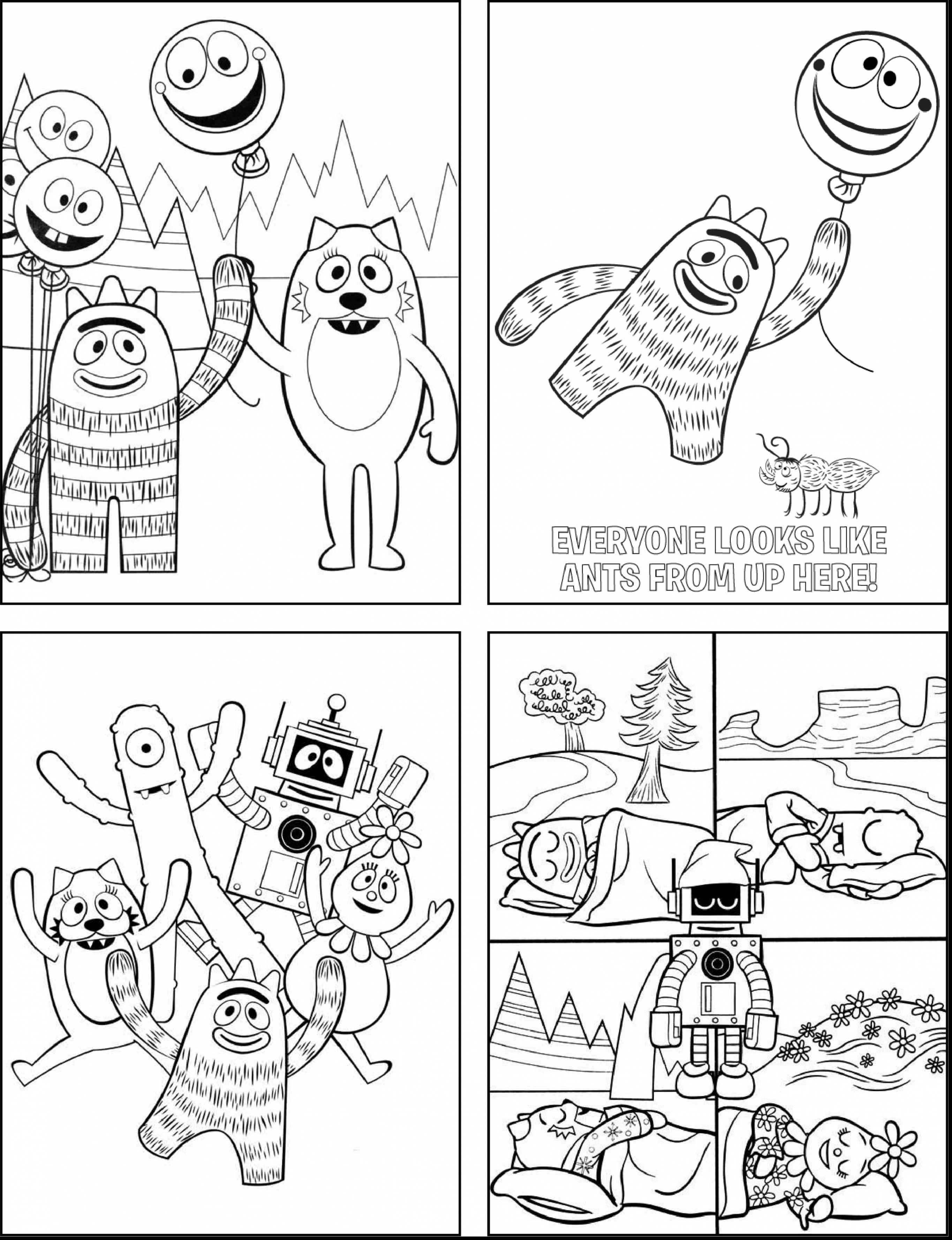 Yo Gabba Gabba Coloring Pages Free Printable at Free