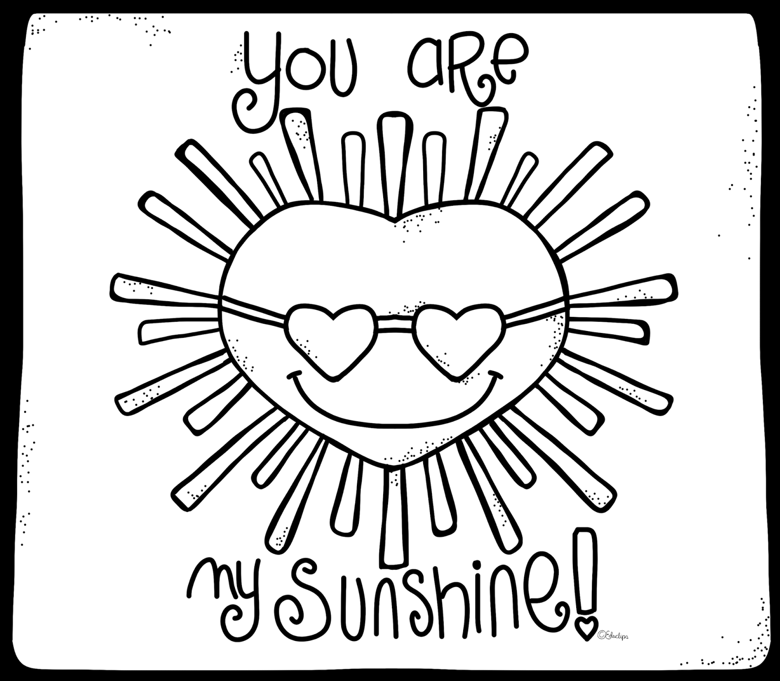 You Are My Sunshine Coloring Page at GetColorings.com | Free printable