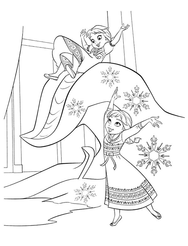 Young Elsa Coloring Pages at GetColorings.com | Free printable