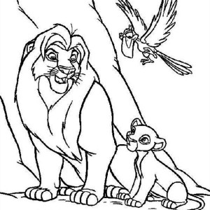 lion king zazu coloring pages