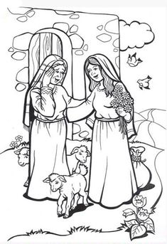 Zechariah And Elizabeth Coloring Page at GetColorings.com | Free