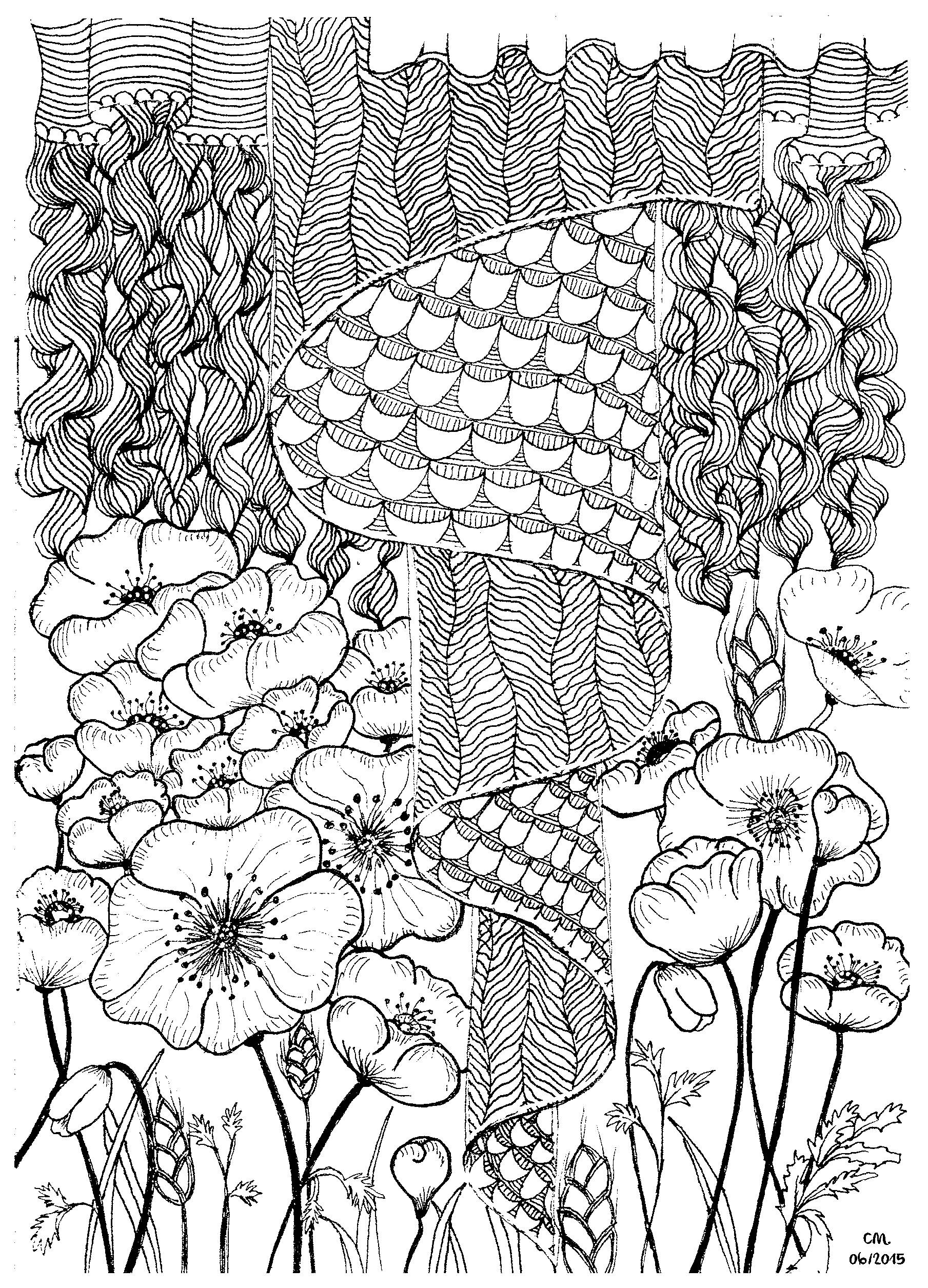 Zentangle Coloring Pages For Kids at GetColorings.com | Free printable