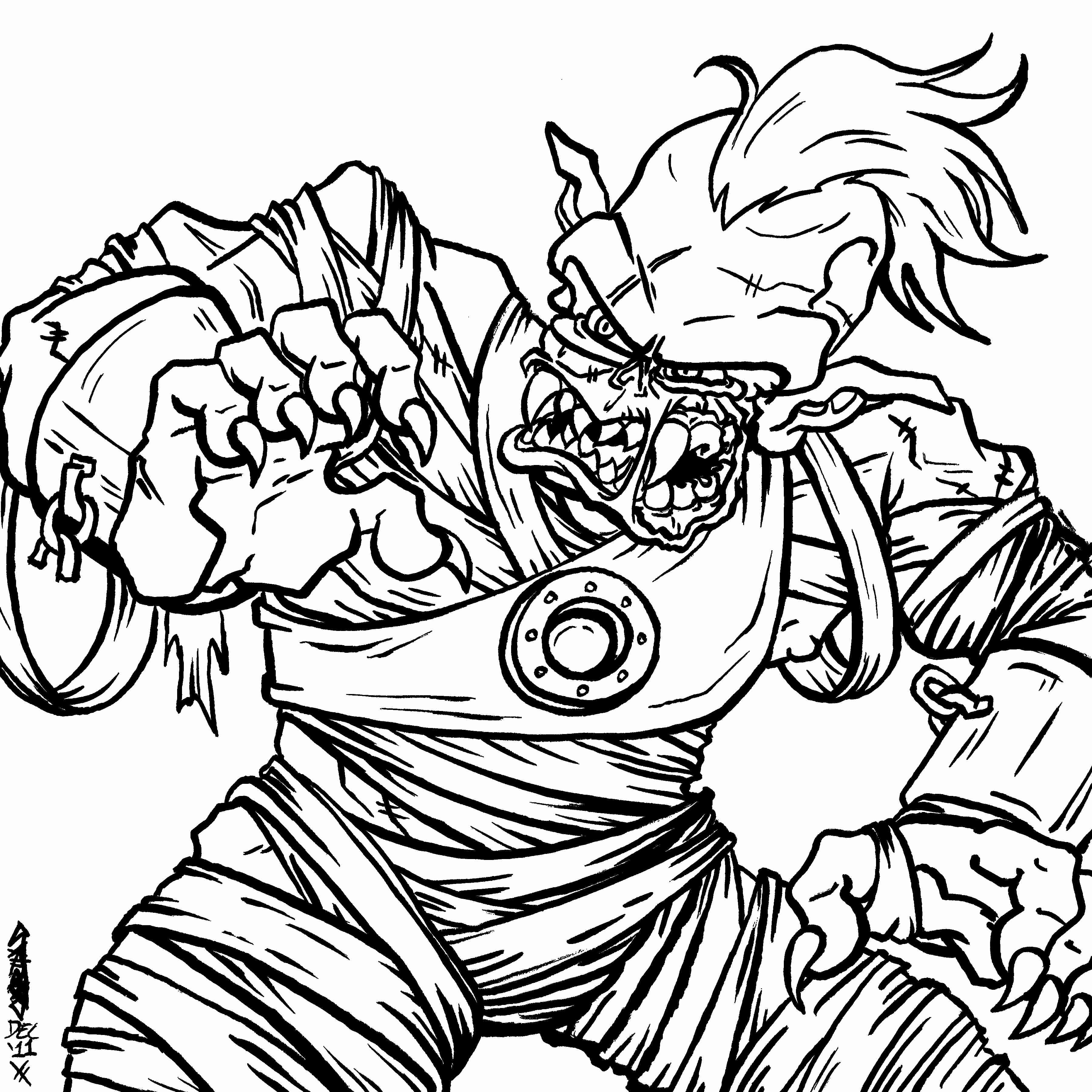 Zombie Coloring Pages For Kids at GetColorings.com | Free ...