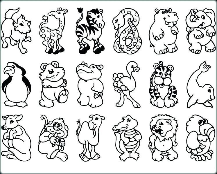 Zoo Animal Coloring Pages For Preschool at GetColorings.com   Free ...