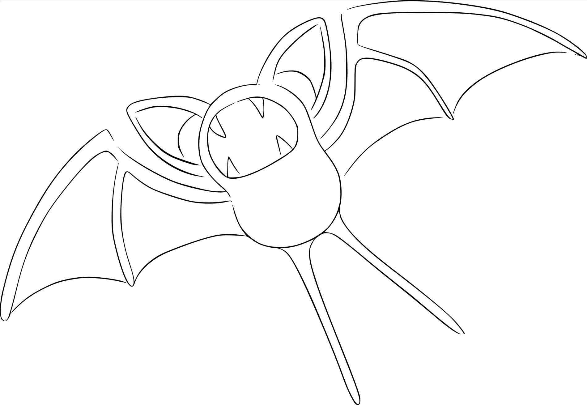 Zubat Coloring Pages at GetColorings.com | Free printable colorings