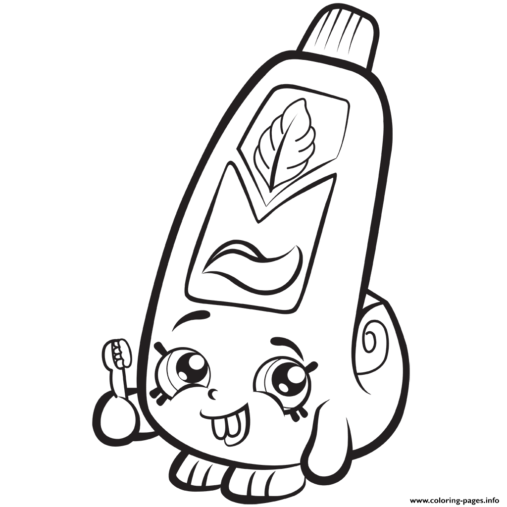 Cartoon Toothpaste Shopkins Season 1 Coloring Pages Printable 1024x1024 Cartoon Toothpaste Shopkins Season 1 Coloring Pages Printable