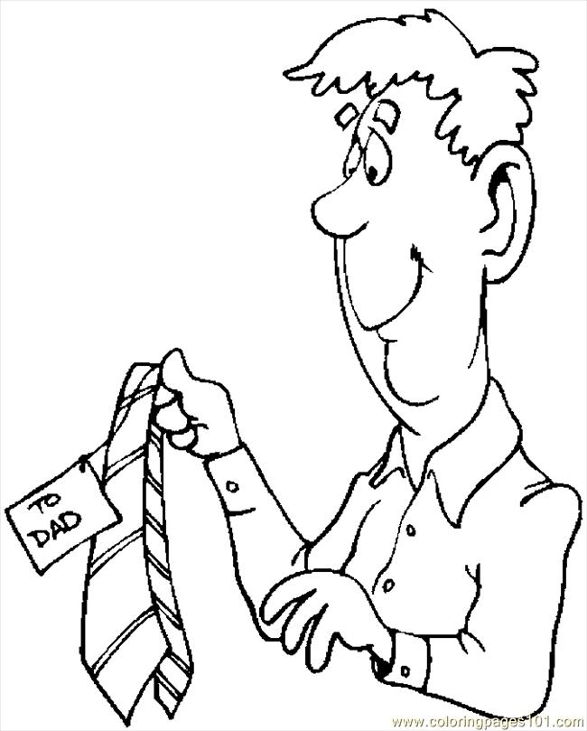 Gift For Dad 7 Coloring Page 650x809 Gift For Dad 7 Coloring Page