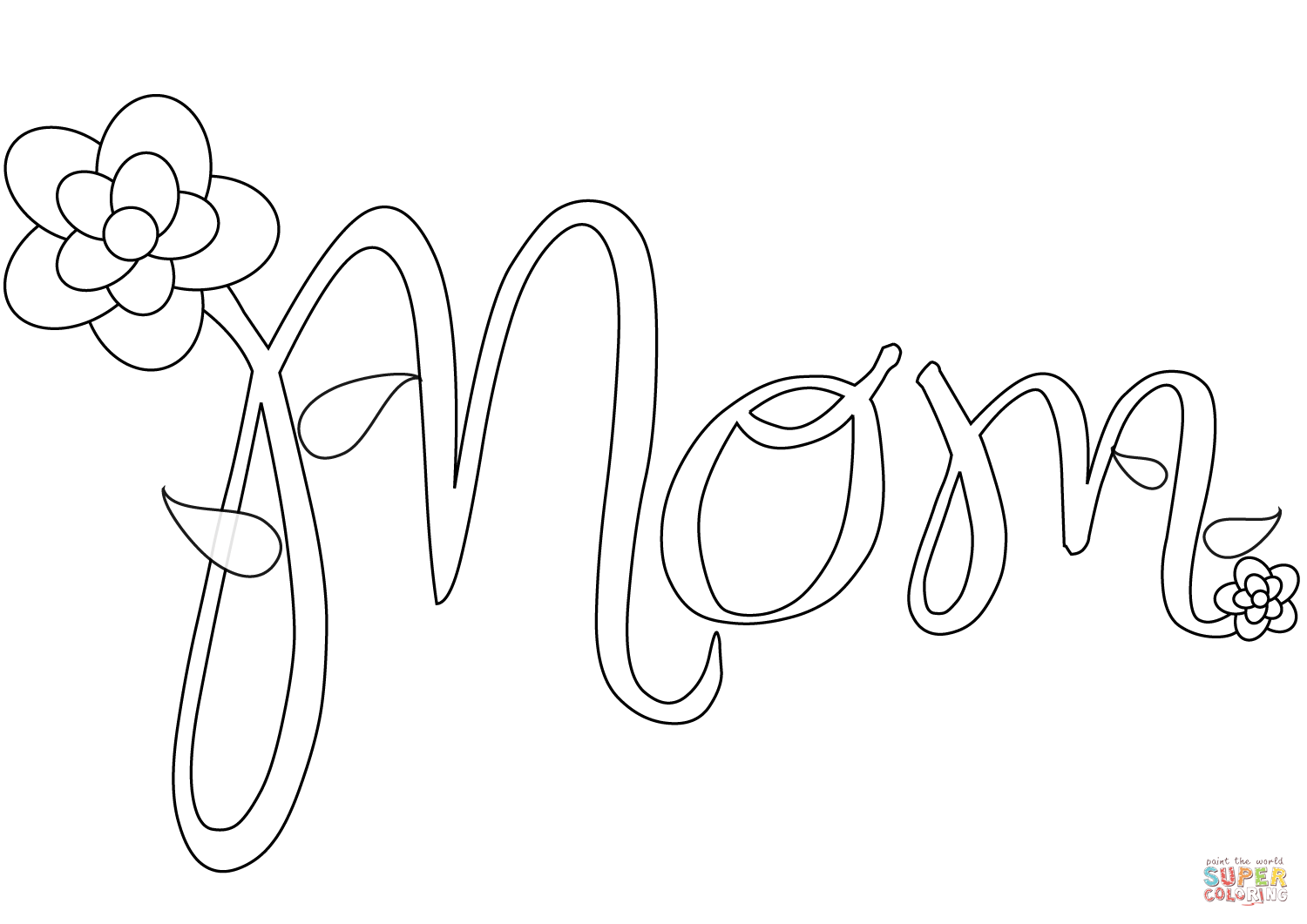 1500x1061 I Love My Mom Coloring Pages