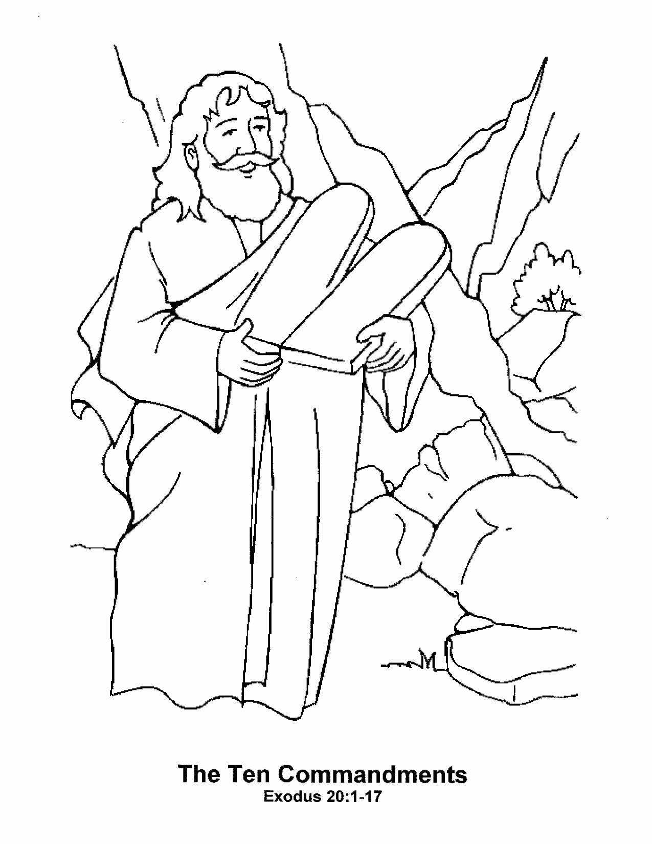 1275x1650 10 Commandments Coloring Pages Best Of Moses Coloring Pages