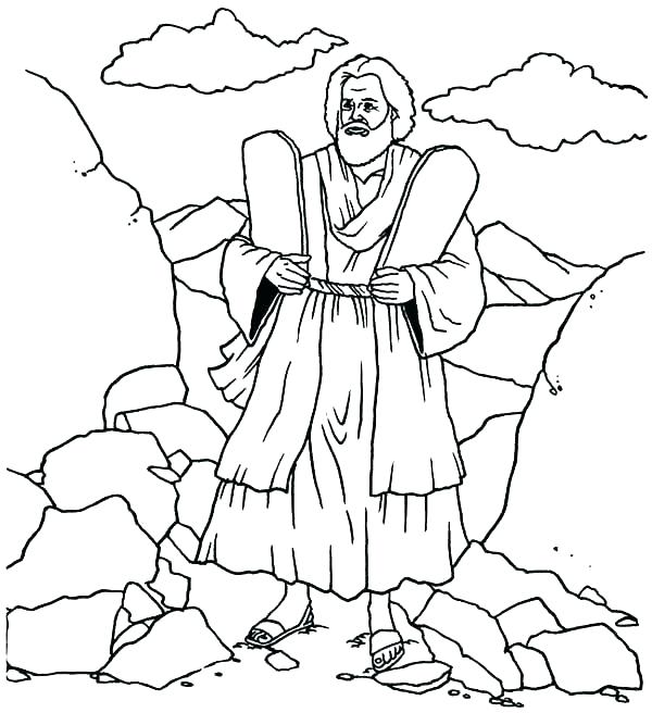 600x656 10 Commandments Coloring Pages