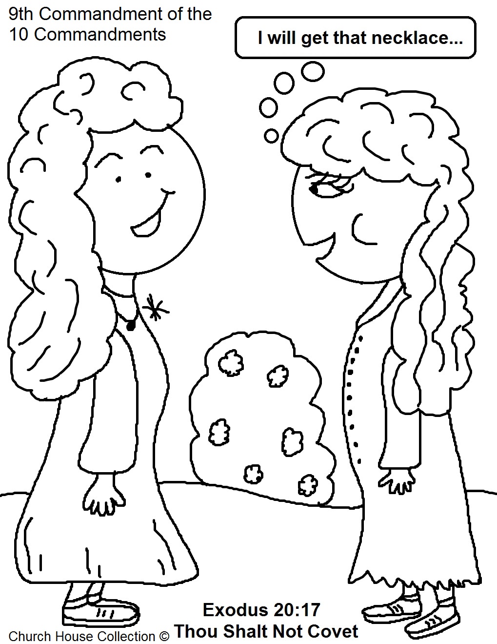 1019x1319 10 Commandments Coloring Page