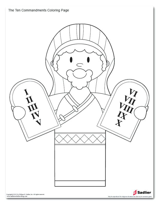 620x809 Moses Ten Commandments Coloring Pages And The Commandments
