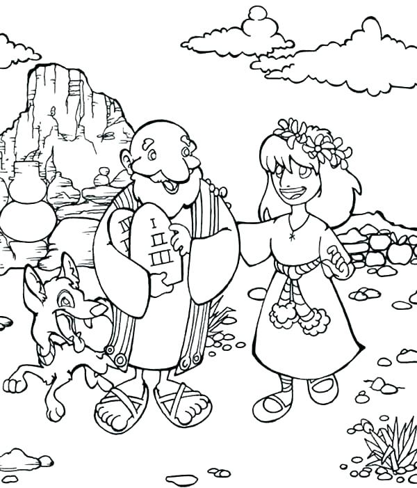 600x701 10 Commandments Coloring Page And The Commandments Bible Coloring