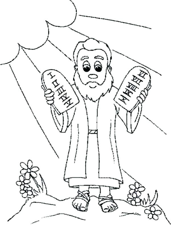 600x789 Ten Commandments Coloring Pages Or Ten Commandments For Kids