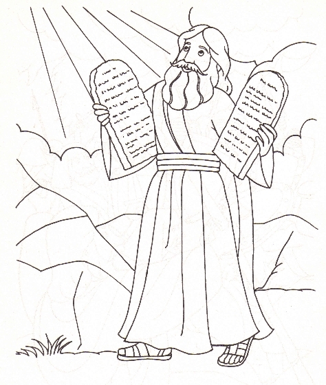 474x560 Moses Ten Commandments Coloring Pages Ten Commandments Coloring