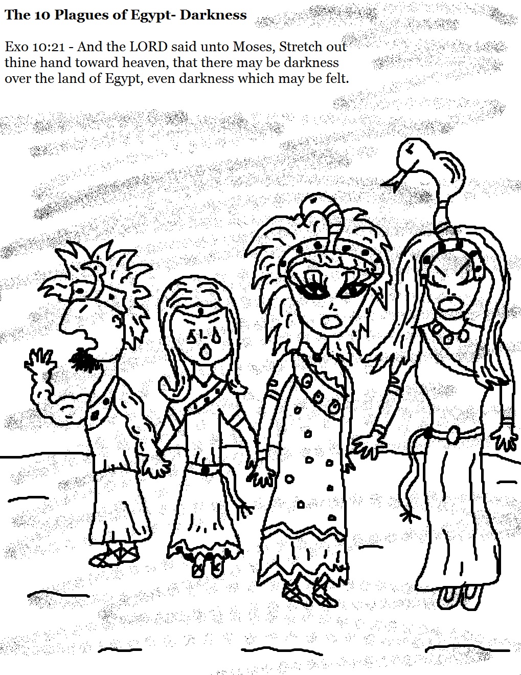 1019x1319 10 Plagues Of Egypt Coloring Page Free Download