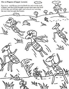 236x305 10 Plagues The 10 Plagues Of Egypt Coloring Pages Vbs