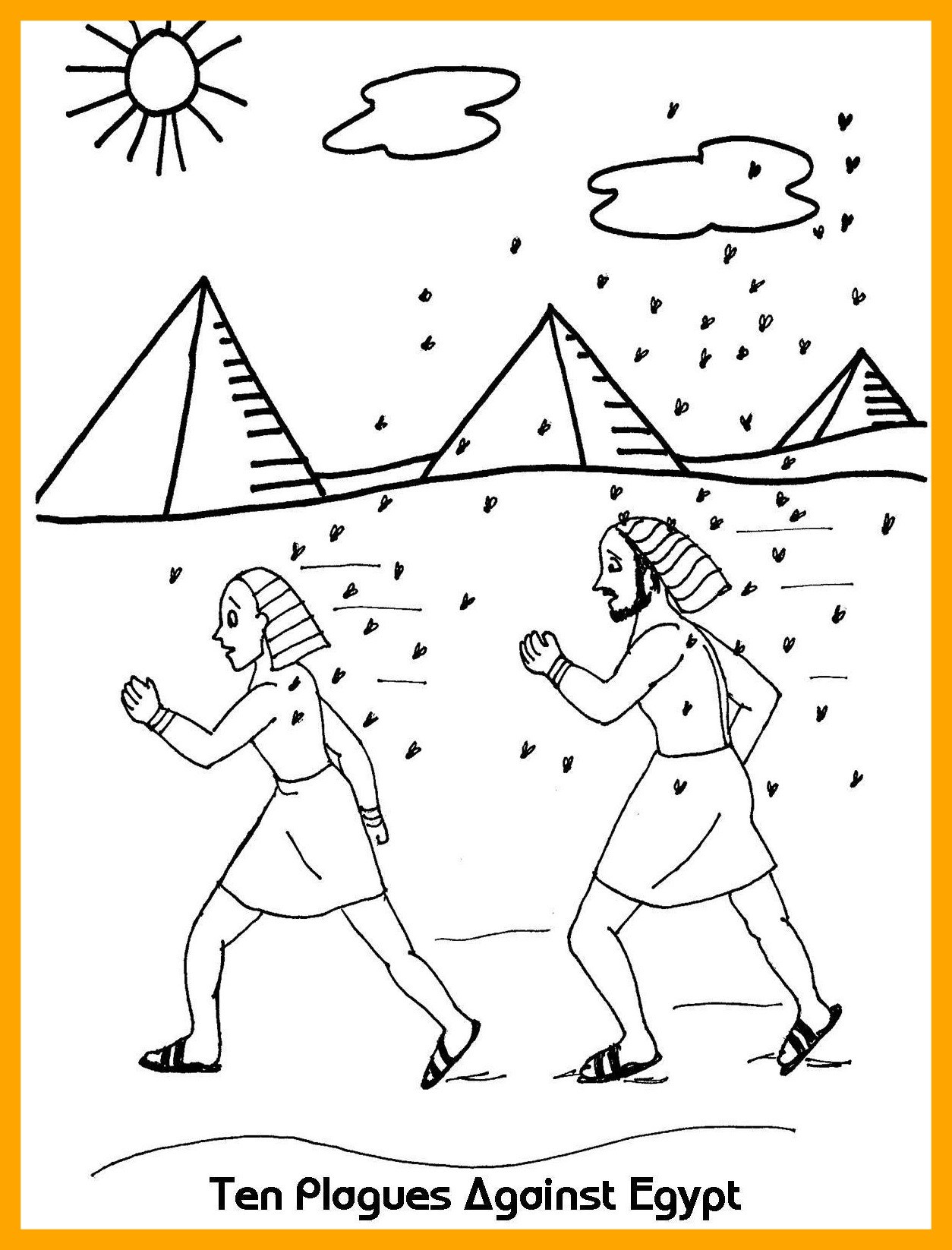 1254x1646 Marvelous Amazing Ten Plagues Against Egypt Coloring Sheet