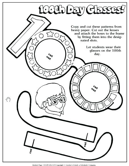 452x581 100 Day Of School Coloring Pages