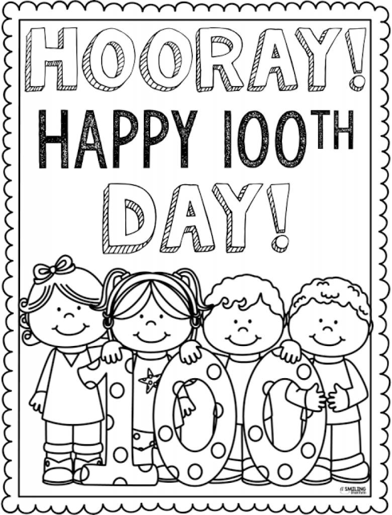 780x1024 Enjoy This Coloring Page To Use Celebrate 100 Days In School