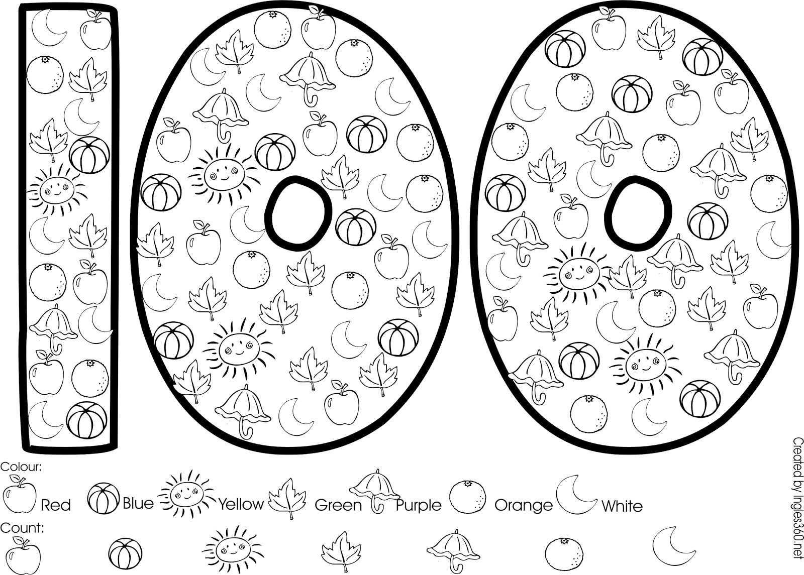 1600x1145 100th Day Of School Coloring Pages Kingergarten